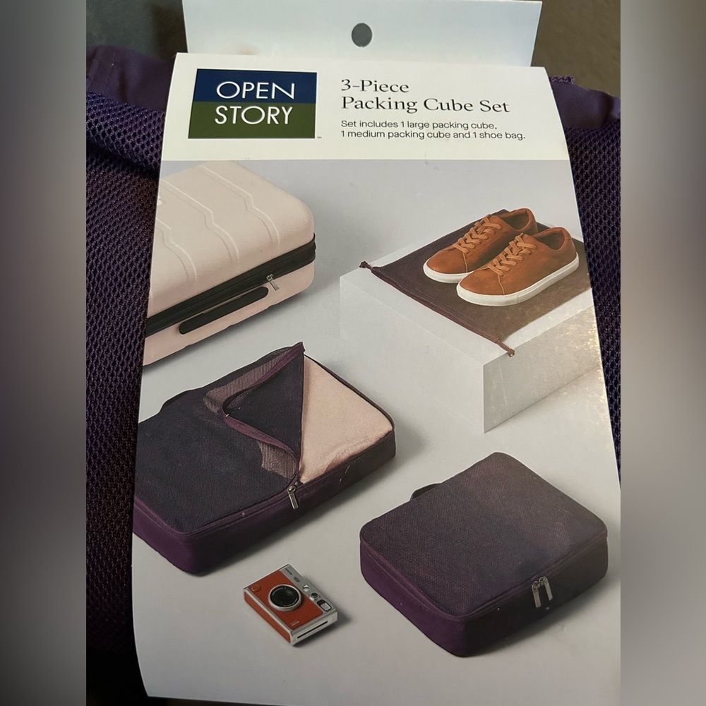 Open Story 3-Piece Packing Cube Set